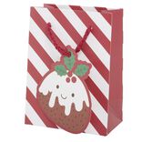 Sac cadeau de No&euml;l Candy petit mod&egrave;le H14,5cm (2 mod&egrave;les)