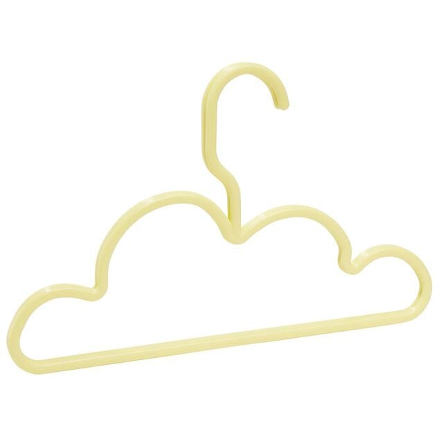 Cintre nuage enfant jaune moutarde x2