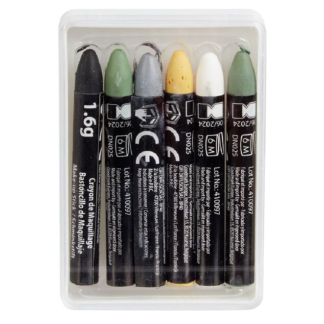 Crayons maquillage Halloween x6