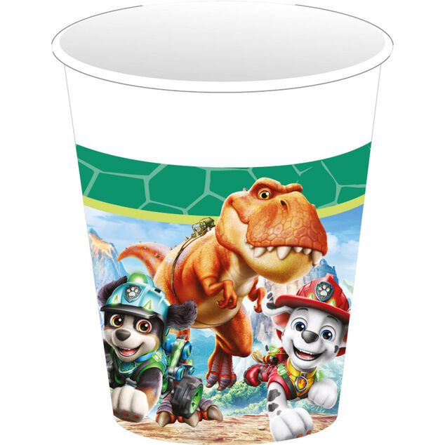 Gobelet carton x8 Pat Patrouille dinosaure 20cl