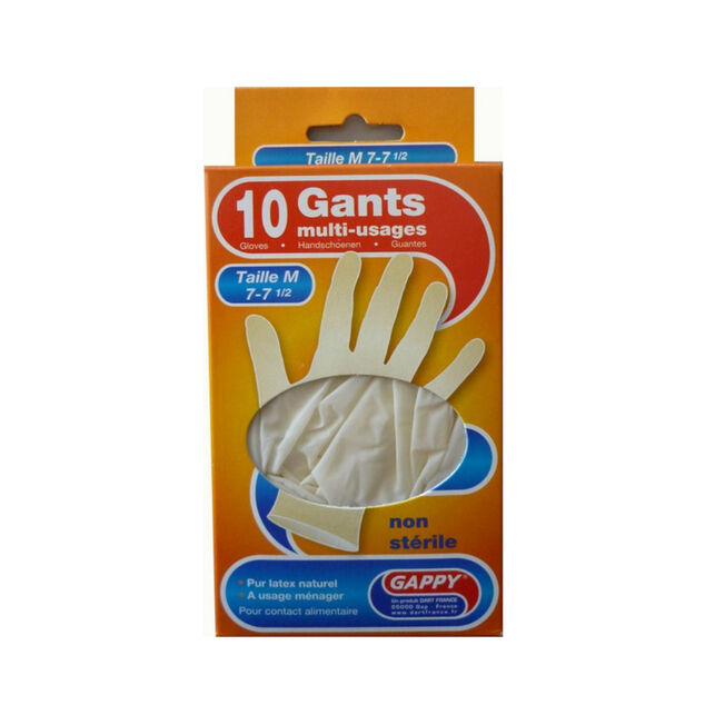 Gant en latex taille M x 10