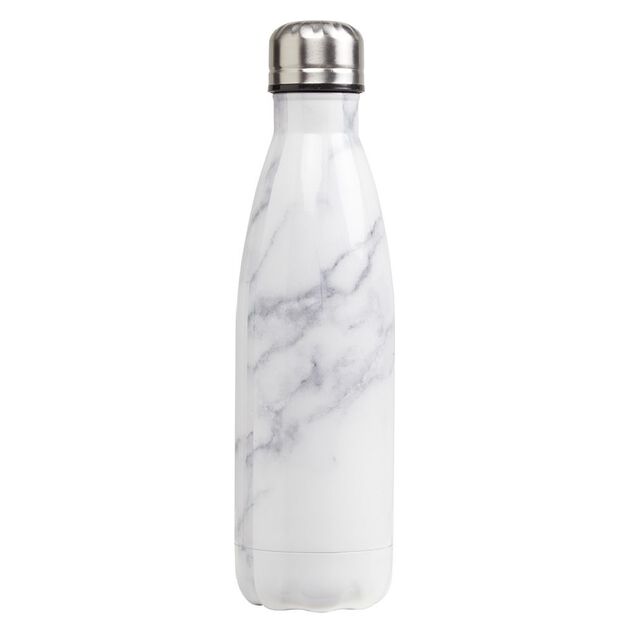 Bouteille isotherme inox blanc 500ml