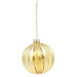 Boule de Noël en verre doré Ø8 cm