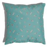 Housse de coussin de jardin Splash carr&eacute; motif nageur bleu et rouge