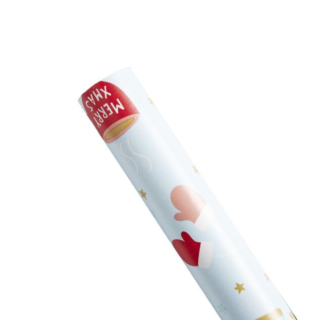 Papier cadeau No&euml;l enfantin rouleau 2m (2 mod&egrave;les)