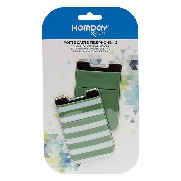 Porte carte pour t&eacute;l&eacute;phone x2
