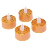 Bougie &agrave; led chauffe plat motif Halloween x4 (2 mod&egrave;les)