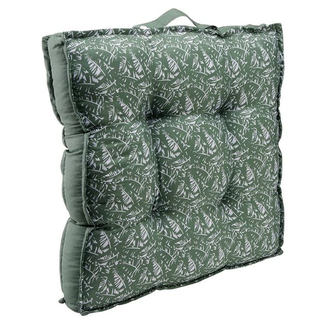 Coussin de sol motif tropical ou uni 50x50cm