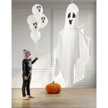 D&eacute;coration Halloween XL &agrave; suspendre fant&ocirc;me blanc H215cm