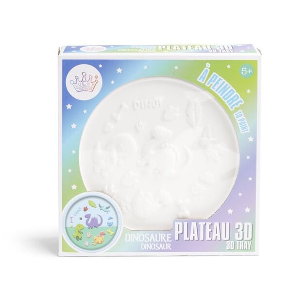 Pl&acirc;tre 3D &agrave; peindre licorne ou dinosaure - 2 mod&egrave;les