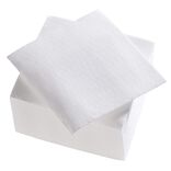 Serviettes cocktail carrée 2 plis Tex Touch blanche x50