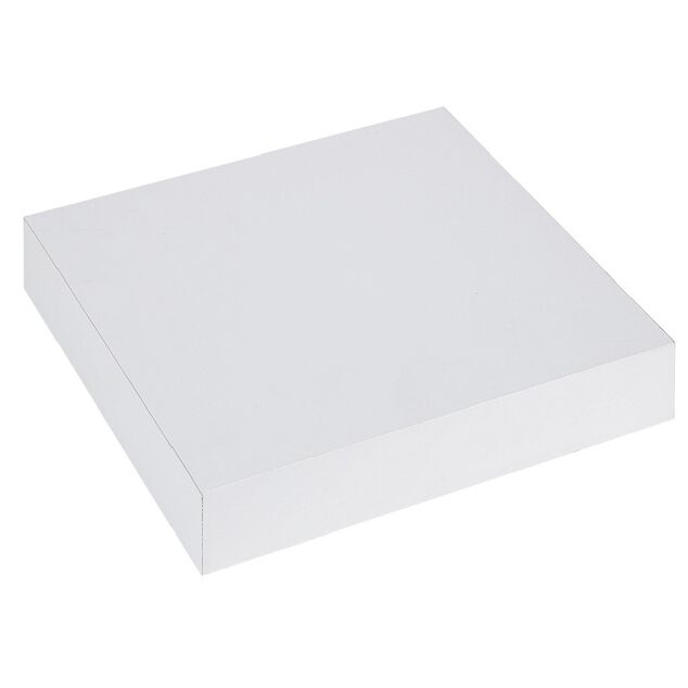 &Eacute;tag&egrave;re murale carr&eacute;e bois blanc