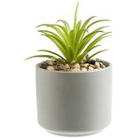 Plante artificielle avec pot c&eacute;ramique