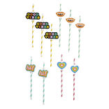 Paille th&egrave;me candy x10