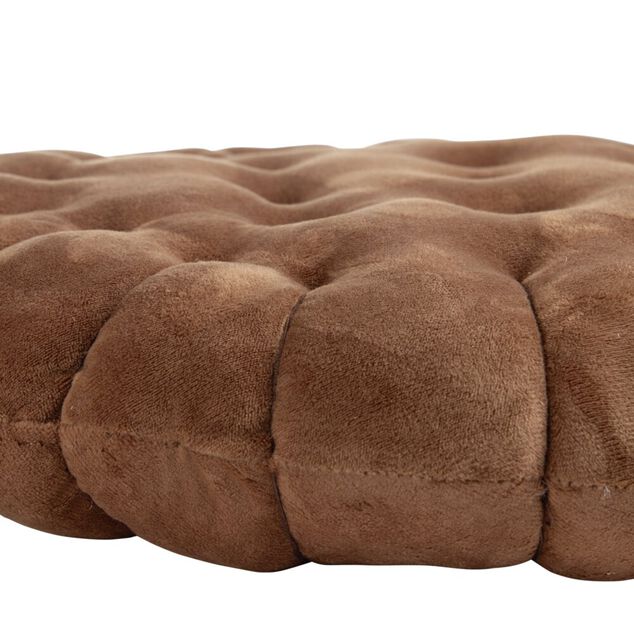 Coussin fond forme biscuit chocolat &Oslash;38cm