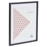 Cadre photo bois noir 39.8x49.5cm pour photo 30x40cm