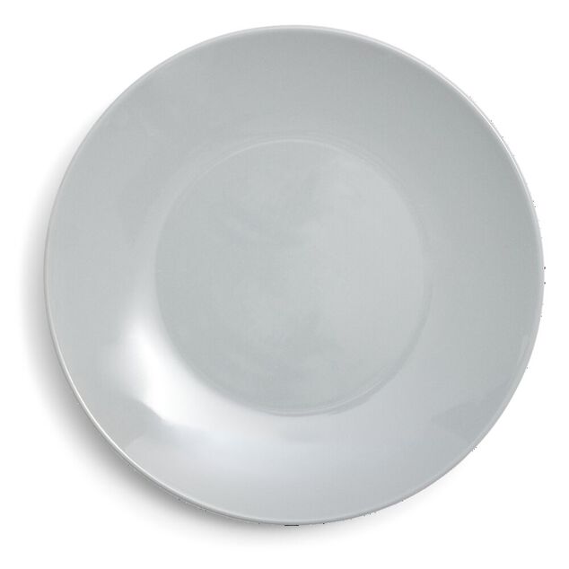 Assiette &agrave; dessert ronde Madrid gr&egrave;s vert d'eau &Oslash;20cm