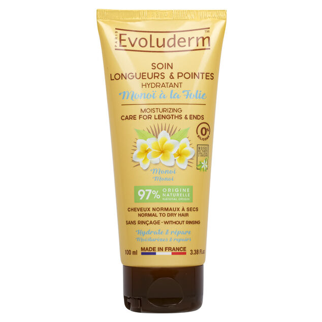Soin cheveux longueurs et pointes Evoluderm monoï 100ml