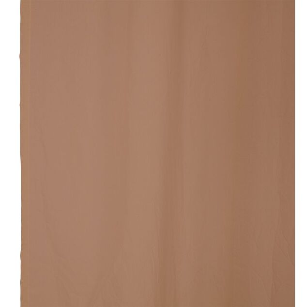 Voilage polycoton à pattes 140x240cm marron clair