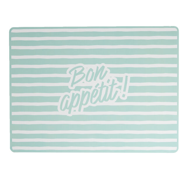 Tapis repose gamelle animaux Bon appétit plastique 32x43cm
