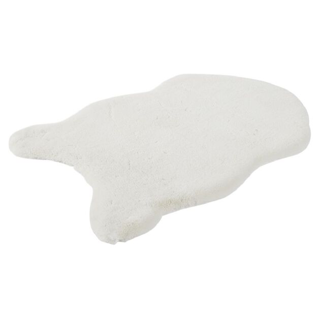 Tapis imitation fourrure beige 60x90cm