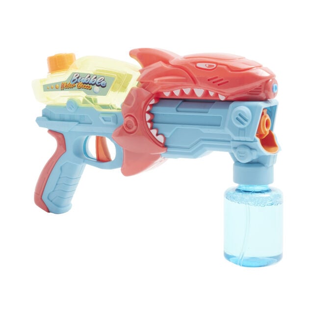 Pistolet &agrave; eau enfant requin lance bulle 27x6,5xH17,5cm (2 mod&egrave;les)