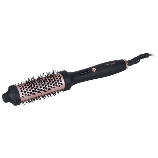 Brosse brushing s&eacute;chante Homday Care noir et rose &Oslash;4,5x24cm