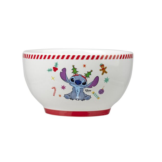 Bol Disney Stitch Noël céramique blanc et bleu Ø14xH8cm