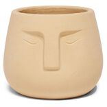 Pot visage en terre cuite &Oslash;30xH18cm