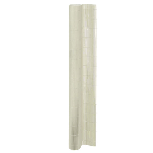 Brise-vue double face en plastique gris clair L300xH150cm
