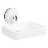 Porte savon blanc fixation ventouse