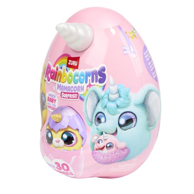 oeuf surprise Mamacorn rose avec peluche 23x18xH29cm