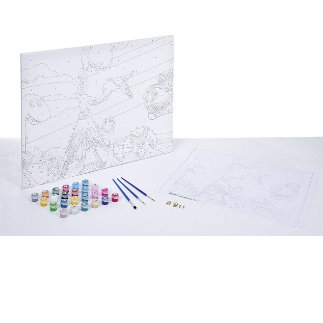 Peinture pour enfant avec num&eacute;rotation