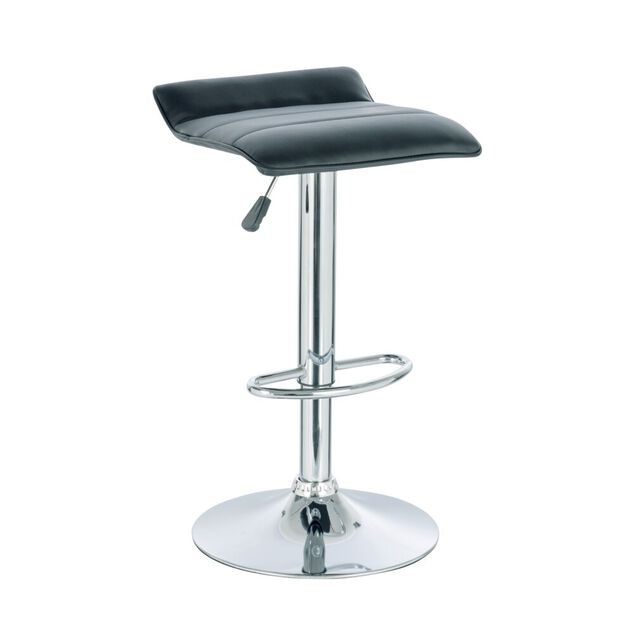 Tabouret de bar Majestik rotatif Noir H63&agrave;83.5cm