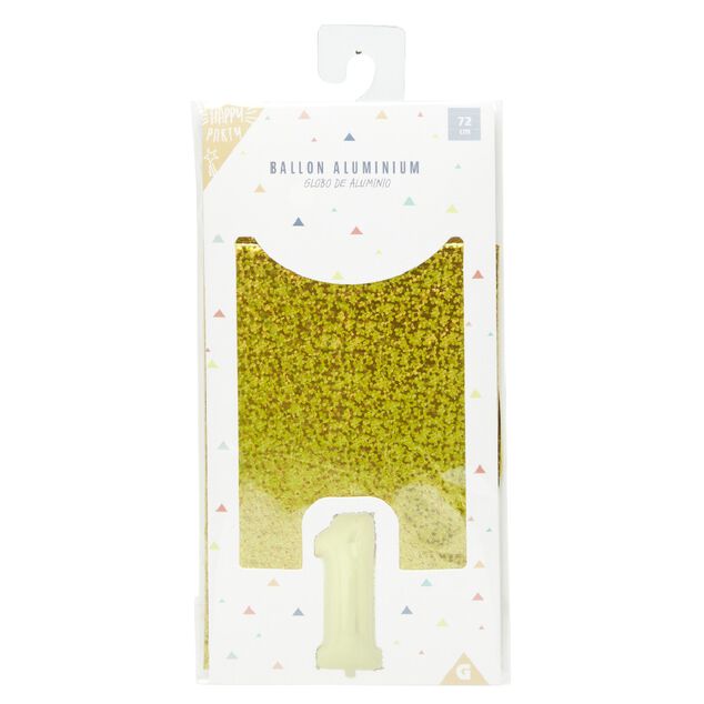 Ballon chiffre 1 aluminium