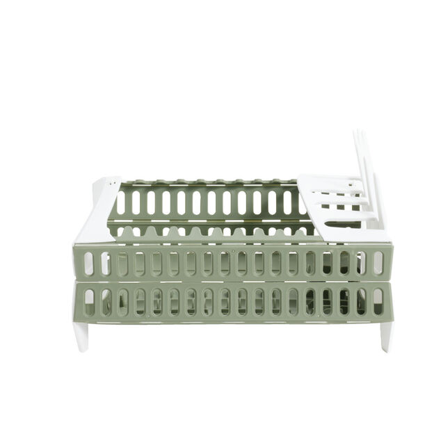 &Eacute;gouttoir &agrave; vaisselle pliant en plastique 34x29,5xH21cm