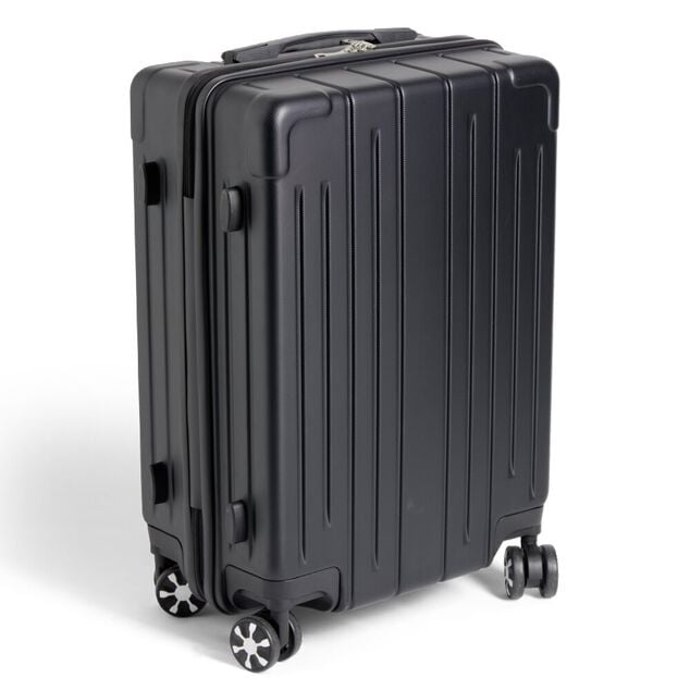 Valise cabine trolley &agrave; roulettes noir 38L petit mod&egrave;le