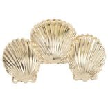 Pince cheveux mini coquillage m&eacute;tal dor&eacute; L6cm