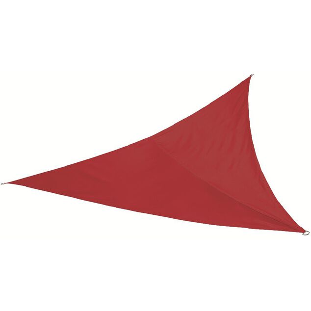 Voile d&rsquo;ombrage triangulaire Delta rouge 300x300 cm