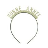 Serre t&ecirc;te Bonne Ann&eacute;e paillet&eacute; dor&eacute;