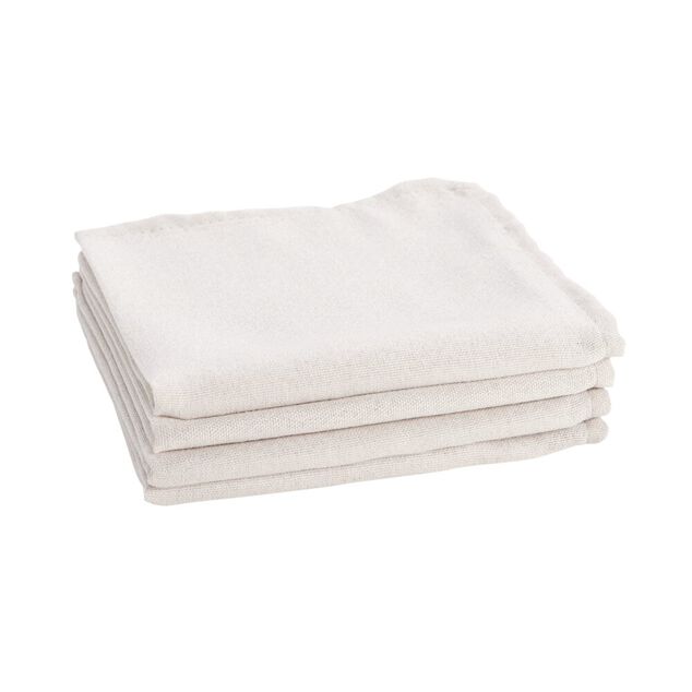 Serviette de table x4 effet lin 40x40cm (3 mod&egrave;les)