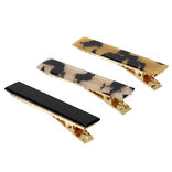 Pince à cheveux x3 motif écaille de tortue L6,5cm