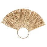 Anneau herbier en paille d&eacute;coration murale L30xH21 cm
