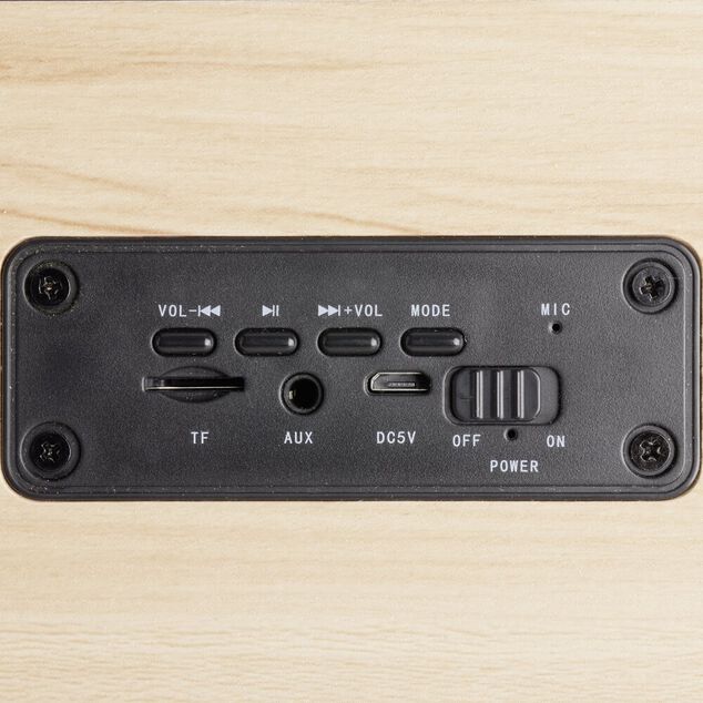 Enceinte bluetooth en bois 4 hauts parleurs 5W