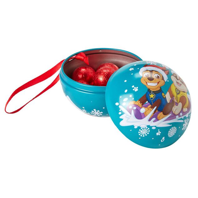 Boule de No&euml;l &agrave; suspendre garnie 24 bonbons (plusieurs mod&egrave;les)