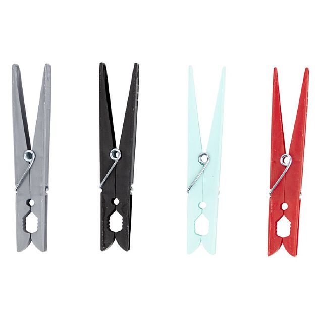 Pince &agrave; linge g&eacute;ante 4 couleurs x48