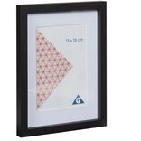 Cadre photo bois noir 20x26cm pour photo 13x18cm