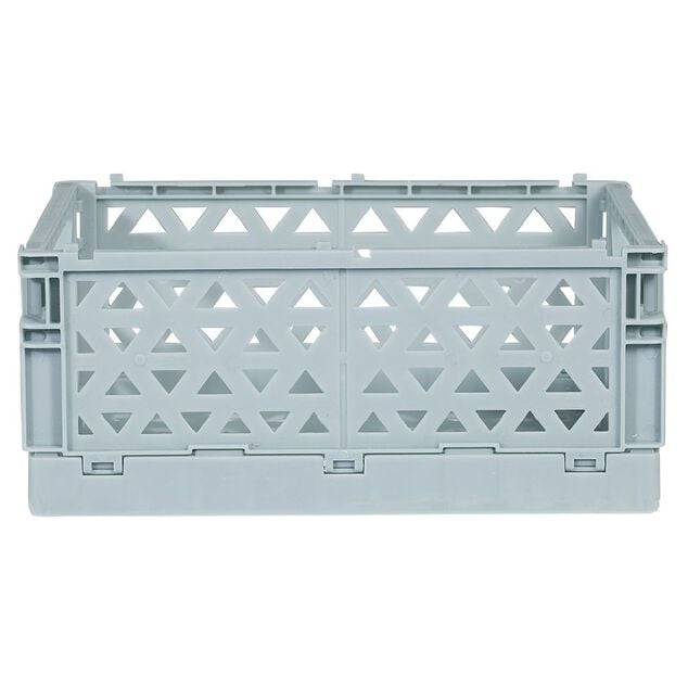 Caisse pliable polypropylène 17x12x7.5cm bleu