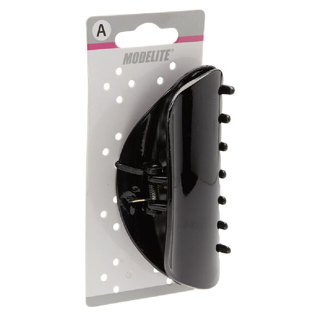 Pince crocodile noir brillant L.11 cm