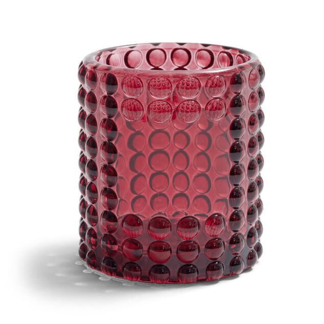 Bougeoir bubble rose fonc&eacute; &Oslash;7,8cm